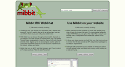 Desktop Screenshot of mibbit.com