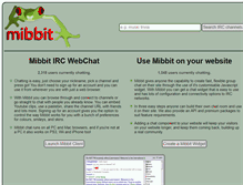 Tablet Screenshot of mibbit.com
